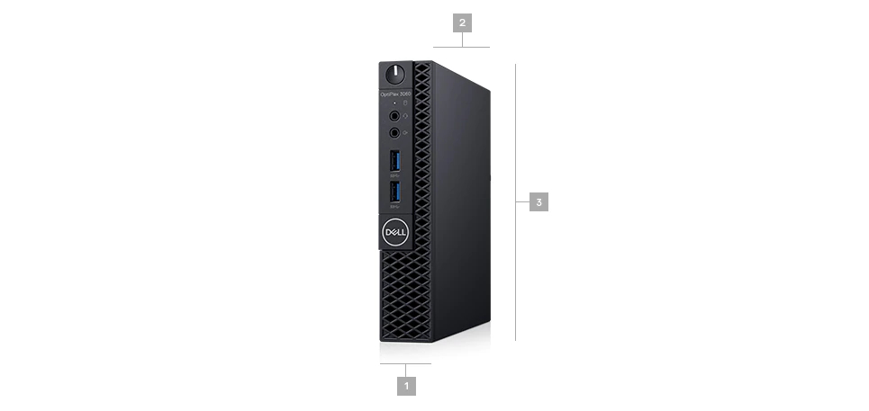 DELL OptiPlex 3060 8th gen Intel® Core™ i5 i5-8500T 4 GB DDR4-SDRAM 128 GB SSD Black MFF Mini PC