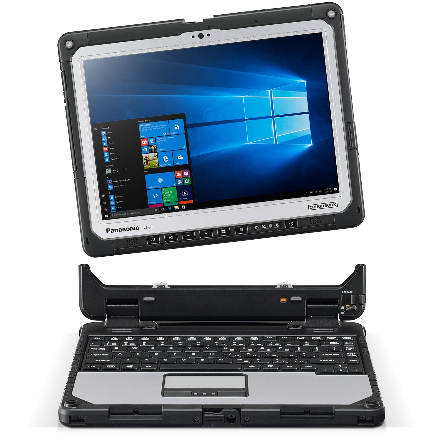 لپ تاپ های صنعتی در یک نگاه | TOUGHBOOK 33 Detachable